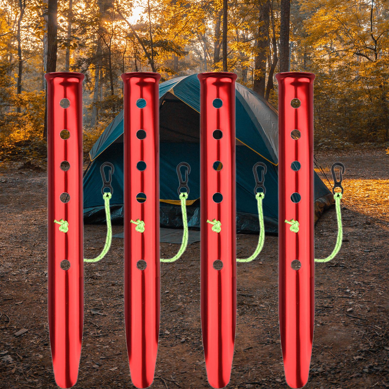 Cheap Goat Tents 4x Portable Tent Pegs Peg Snow Camping Stakes Hiking Rain Tarps Picnic   